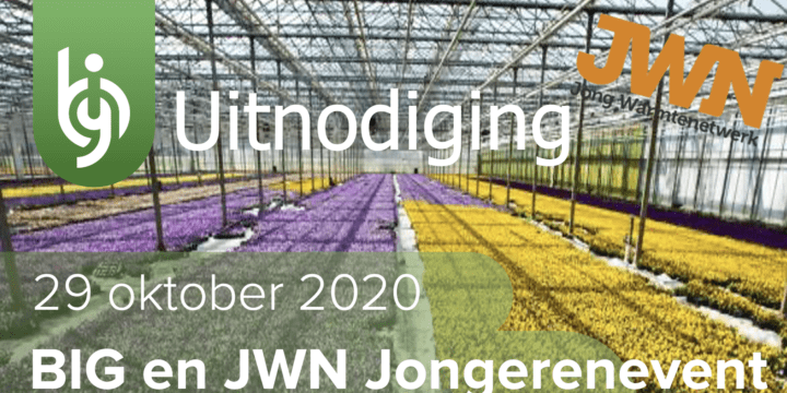 Uitnodiging BIG en JWN jongerenevent op 29 oktober